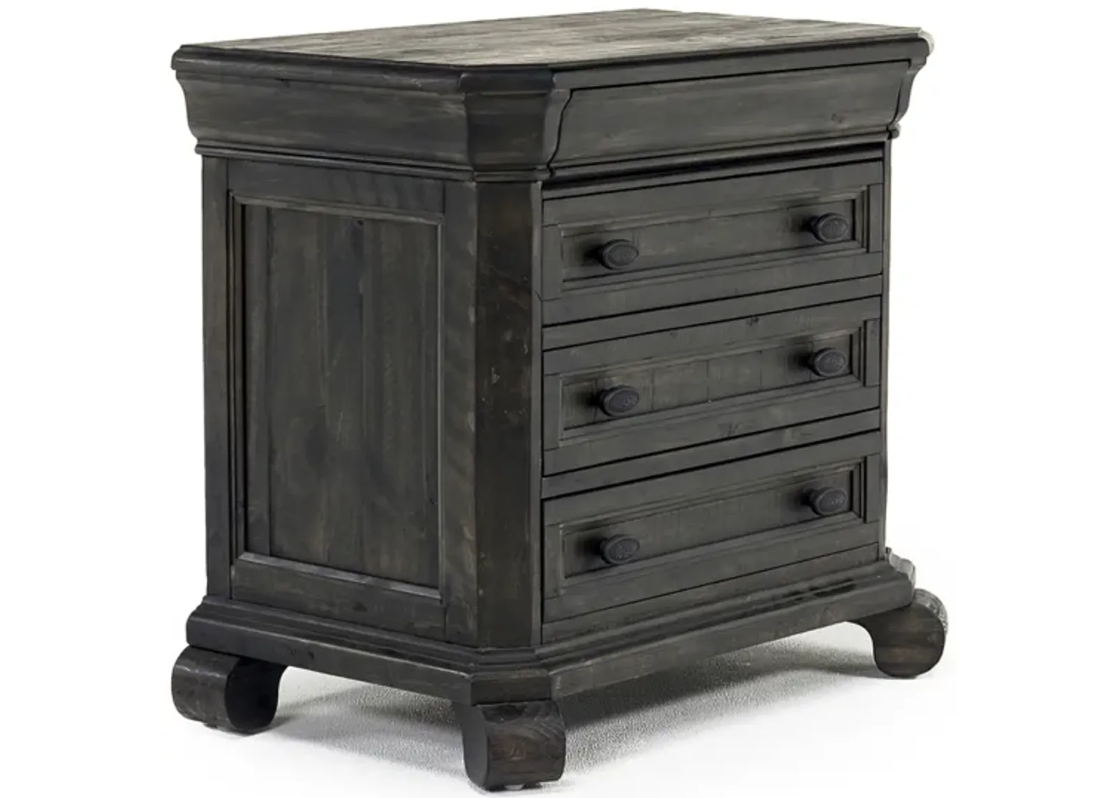 Bellamy 4 Drawer Nightstand in Charcoal