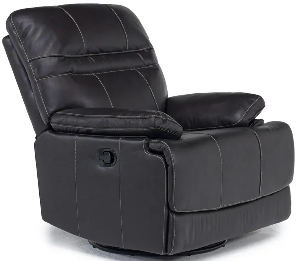 Roscoe Gliding Recliner in Odessa Peppercorn