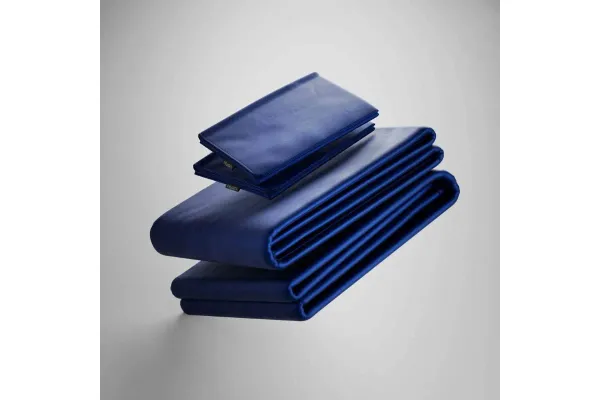 Iced Bamboo Cooling Sheets & Pillowcase Set in Navy, Queen