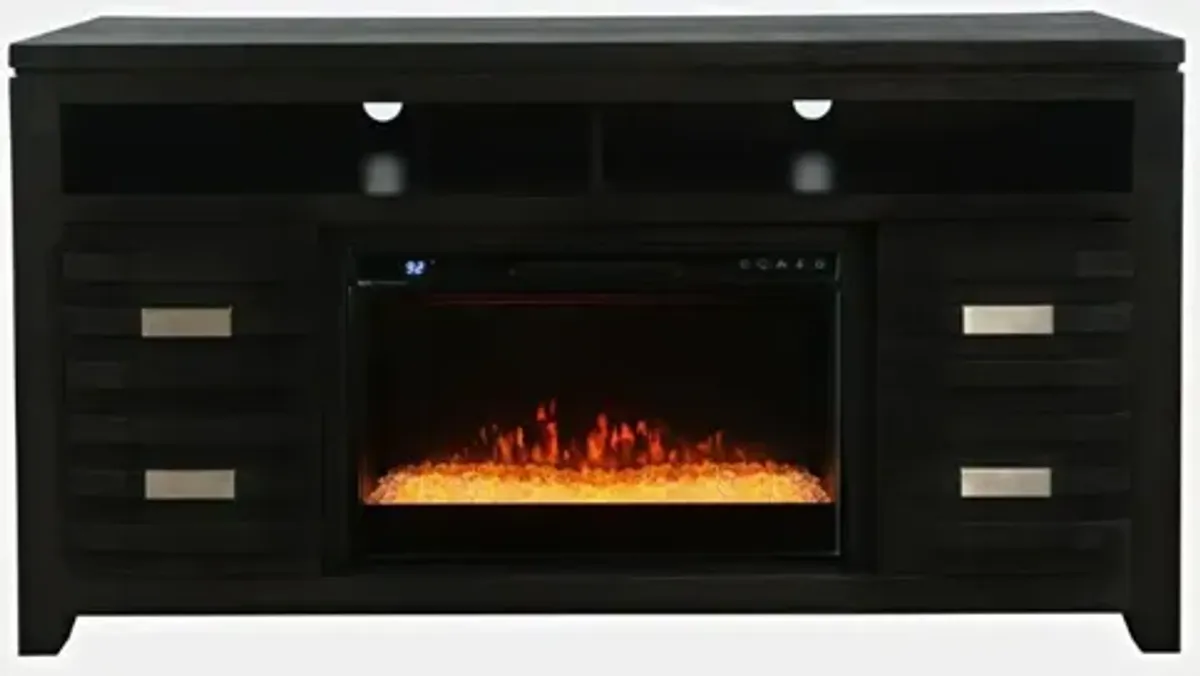 Altamonte Fireplace Console in Black