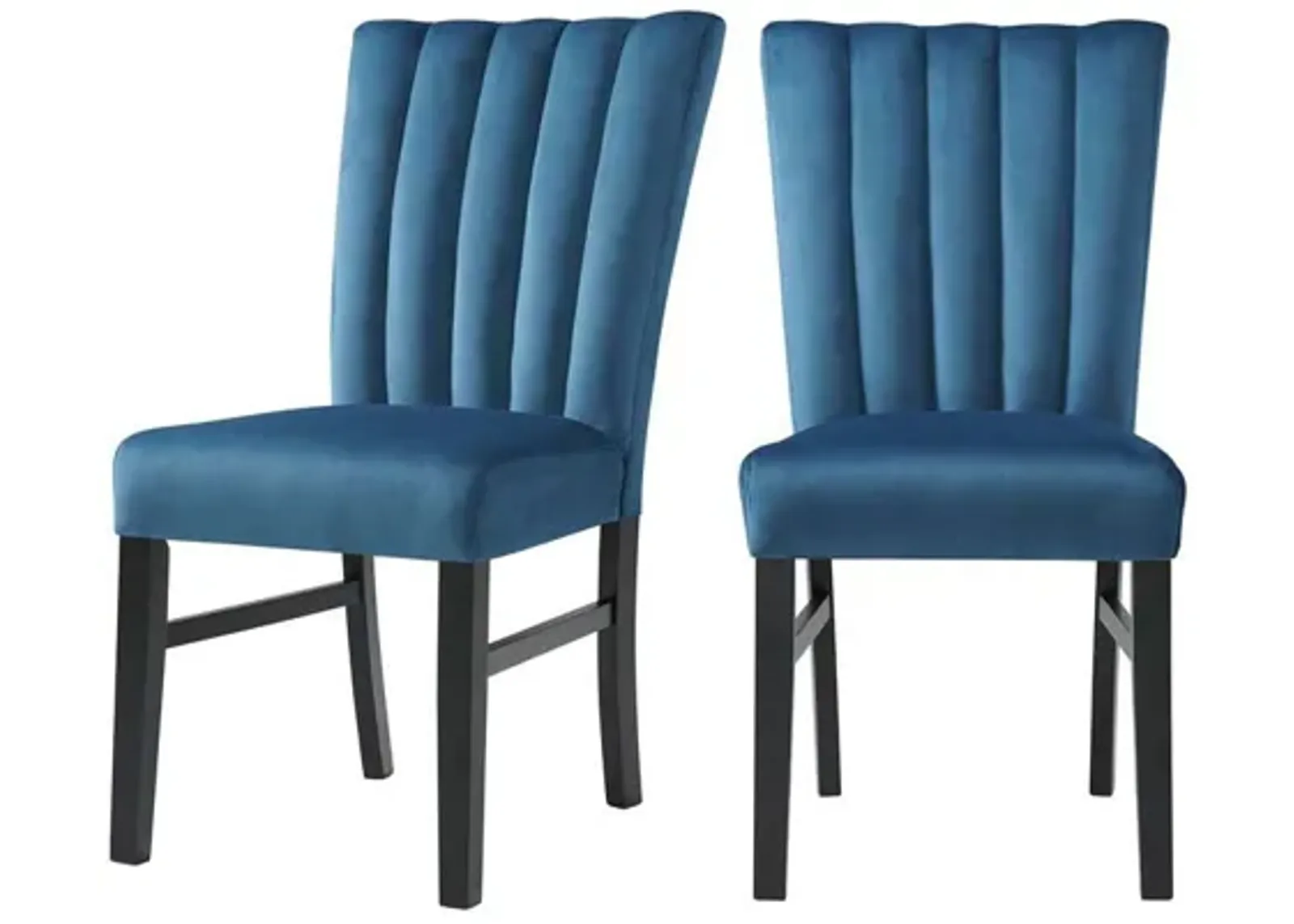 Bellini Side Chair in Navy Blue, Set of 2