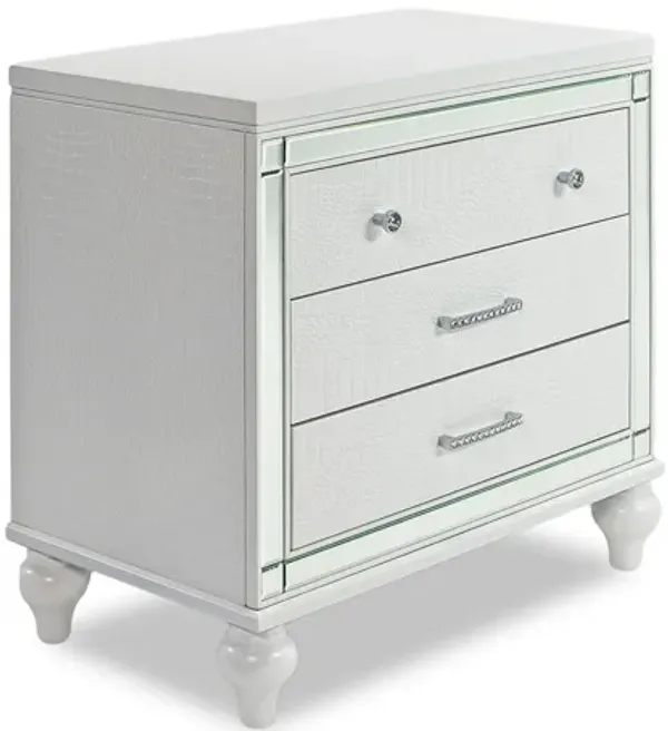 Valentino Nightstand in White
