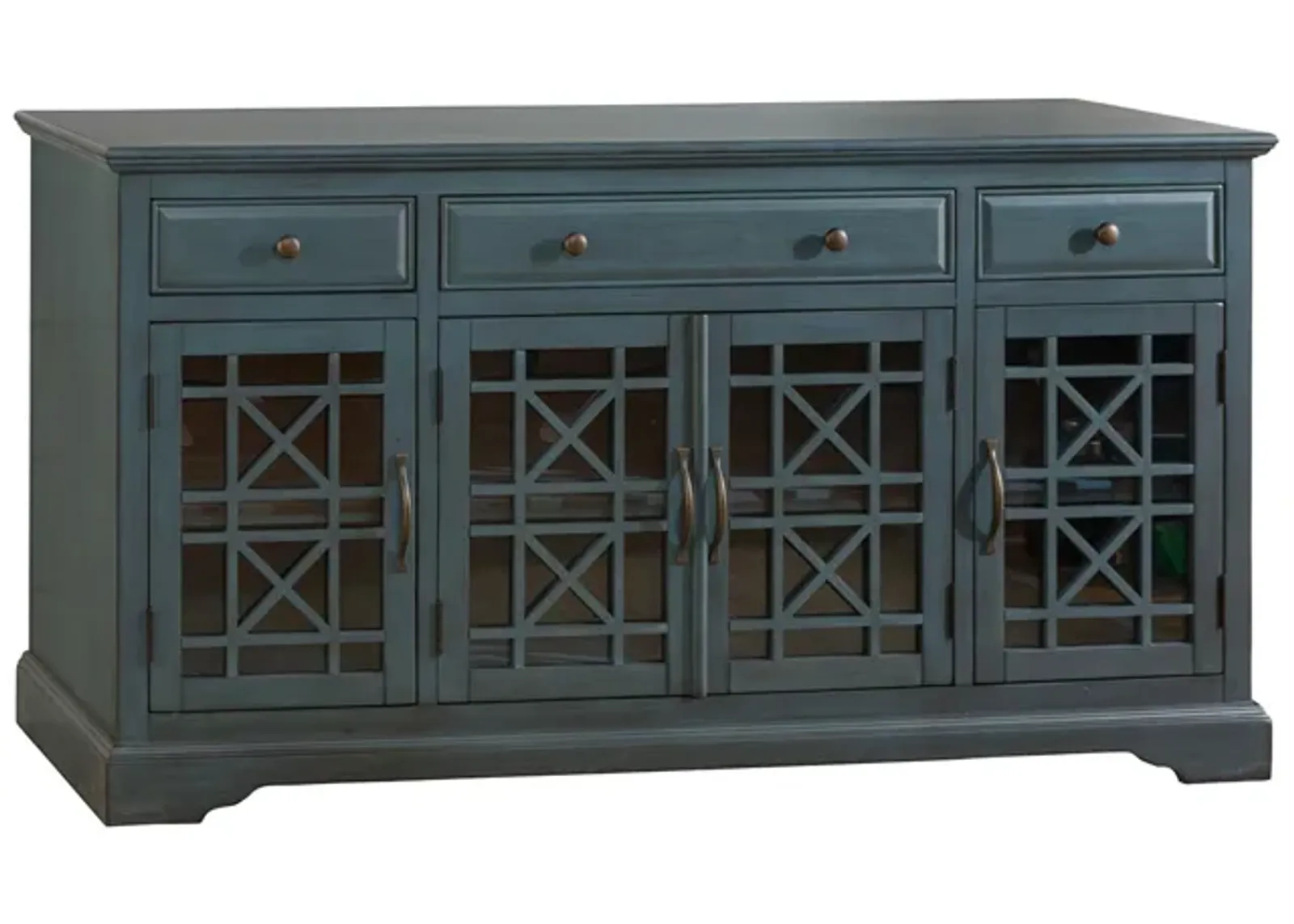 Skyy Media Console in Teal, 60 Inch