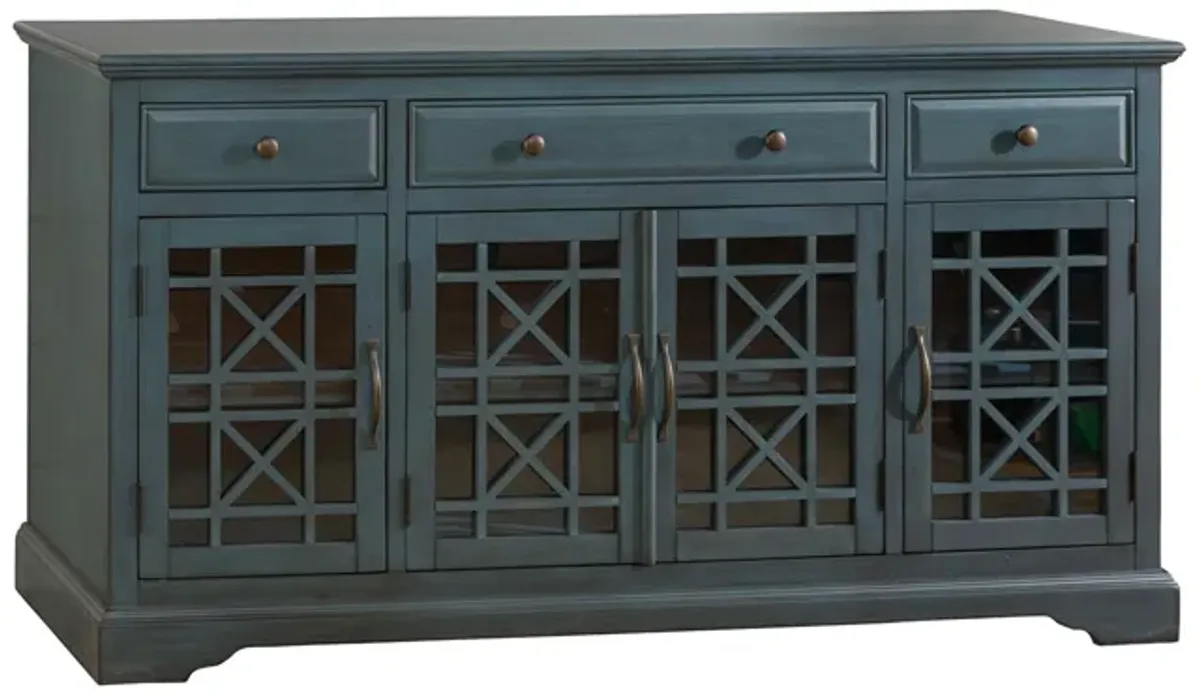 Skyy Media Console in Teal, 60 Inch