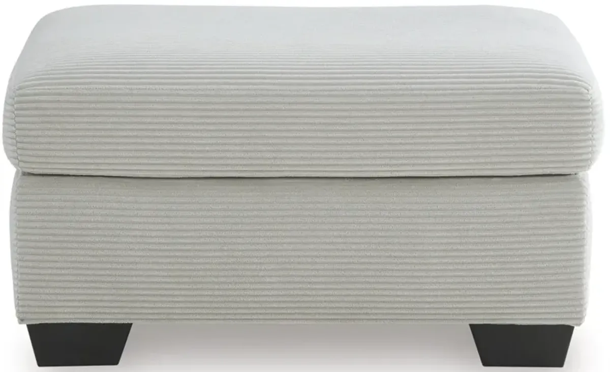 Amesley Ottoman in Smoke