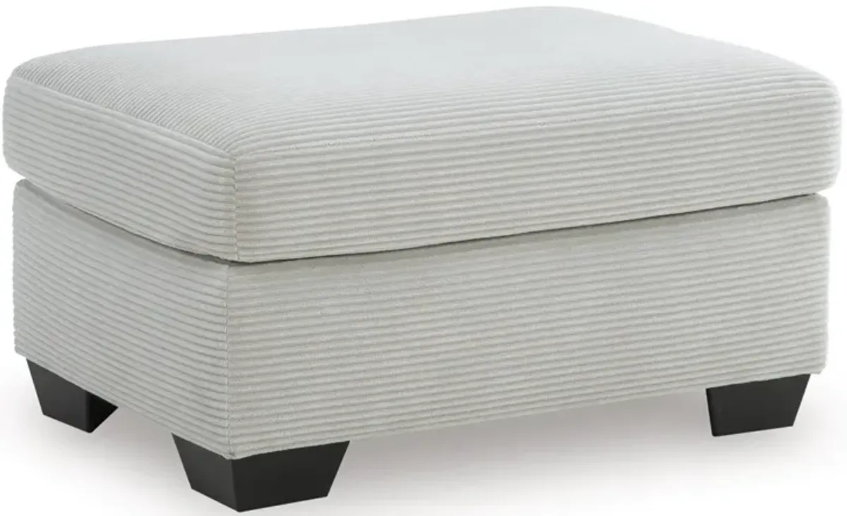 Amesley Ottoman in Smoke