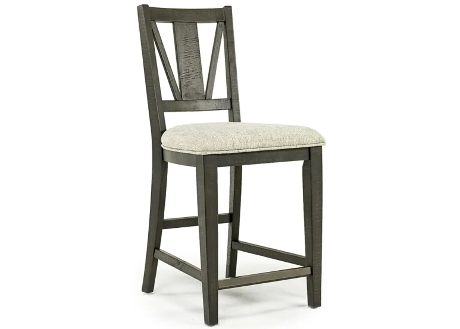 Bay Creek Counter Height Stool in Graphite, V-Back