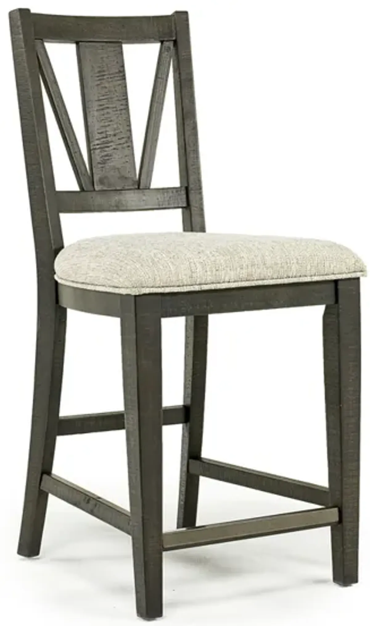 Bay Creek Counter Height Stool in Graphite, V-Back