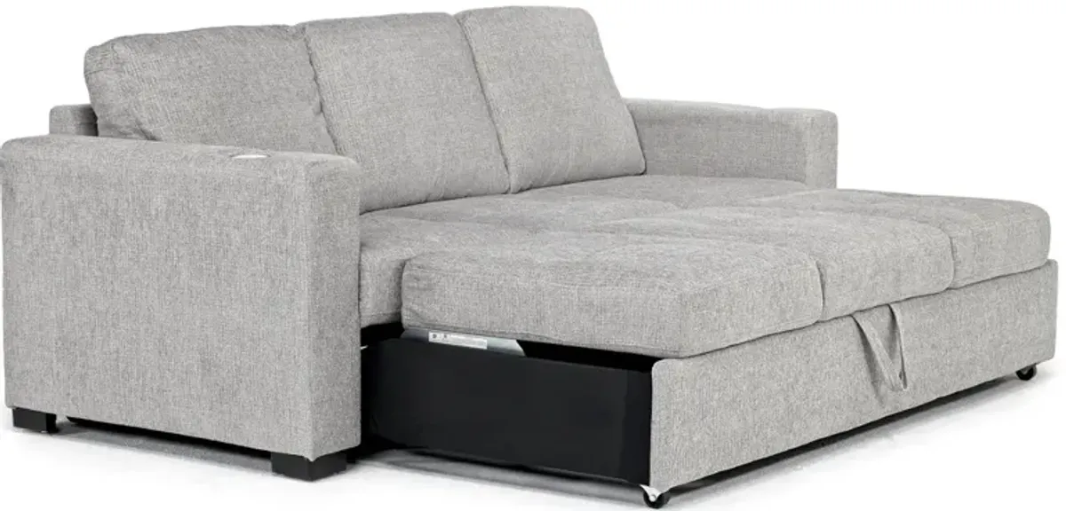 Luigi Queen Sleeper Sofa in Gray
