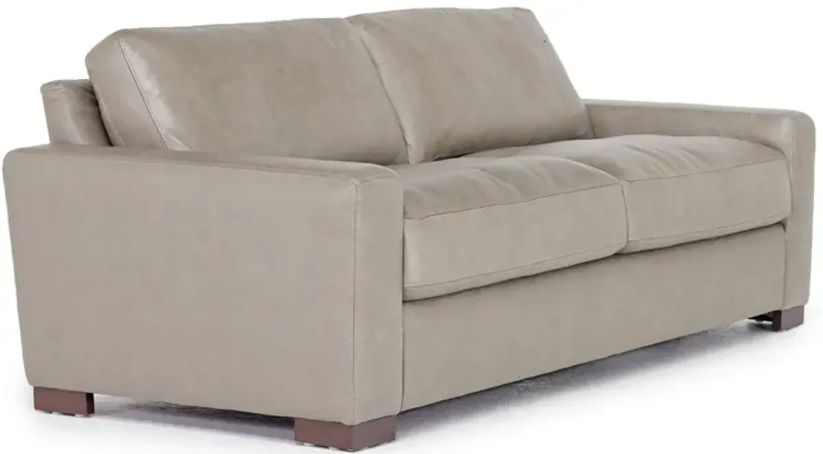 York Sofa in York Taupe Leather