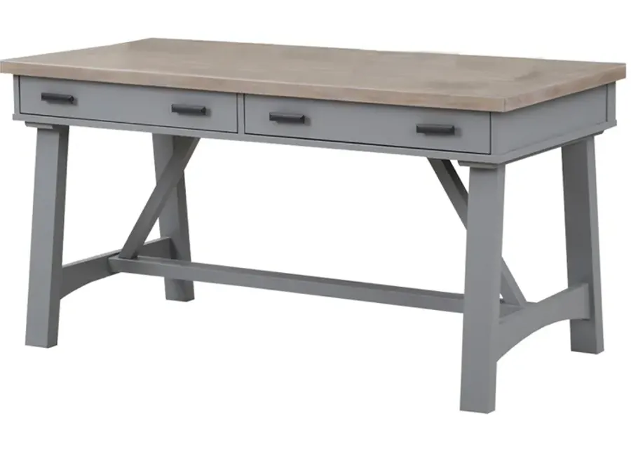 Americana Office Desk in Gray, 60 Inch