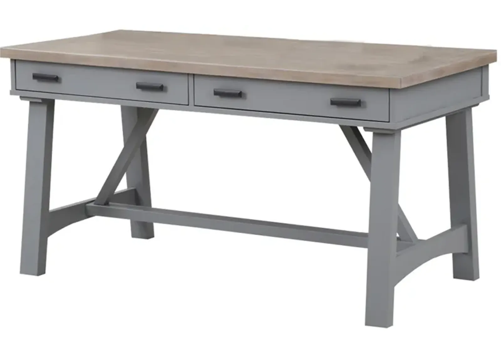 Americana Office Desk in Gray, 60 Inch