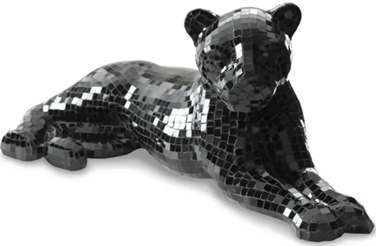 Drice Panther Sculpture in Black