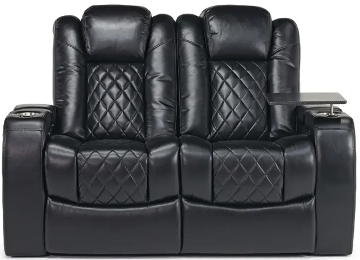 Viper 2 Power Loveseat in Black