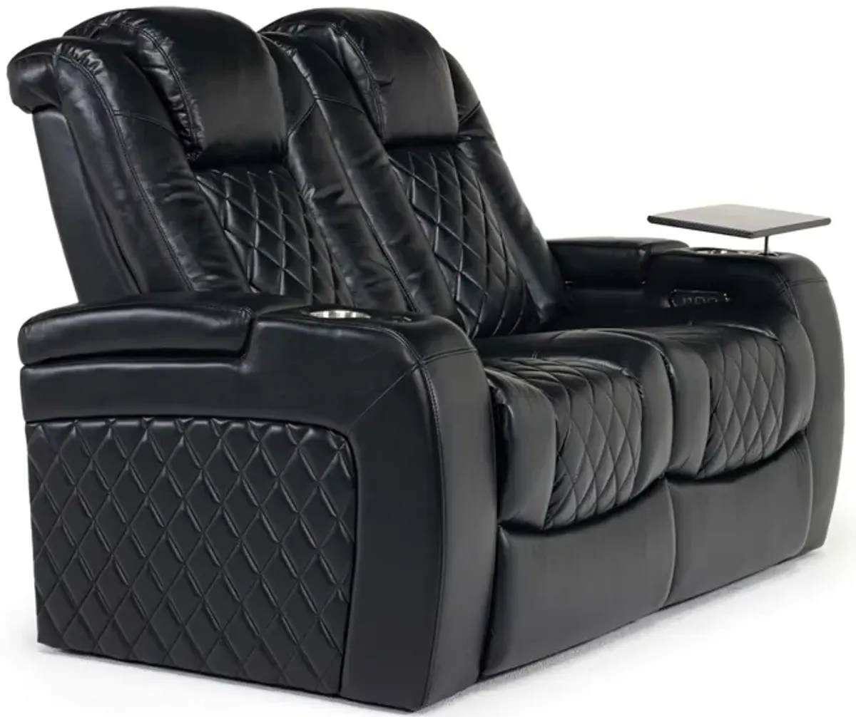 Viper 2 Power Loveseat in Black