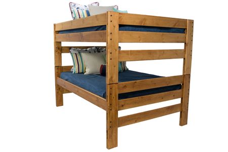 Young Pioneer Bunk Bed in Natural, Full