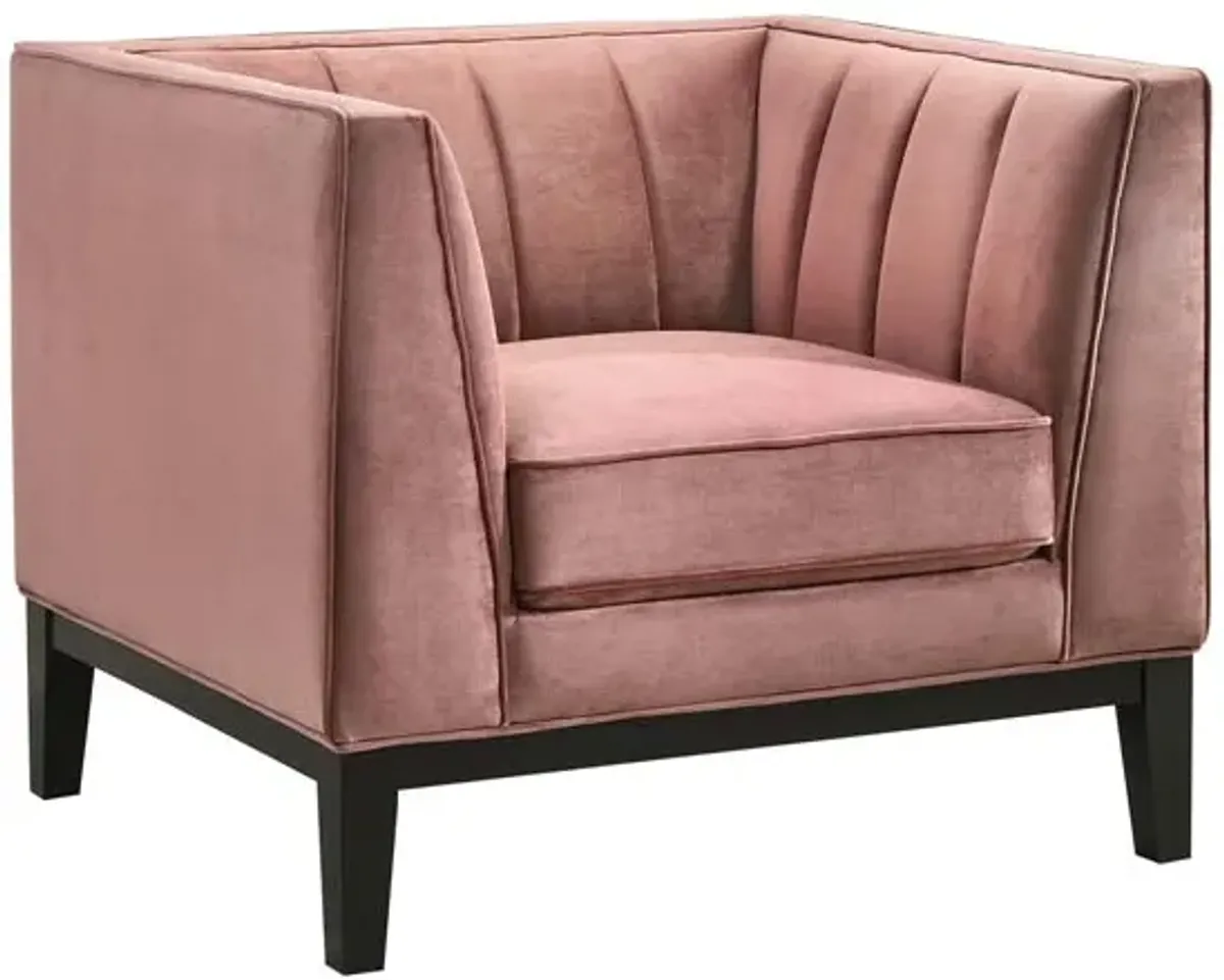 Calais Chair in Rose