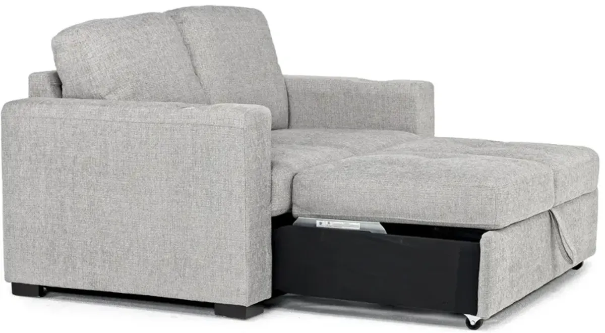 Luigi Full Sleeper Loveseat in Gray