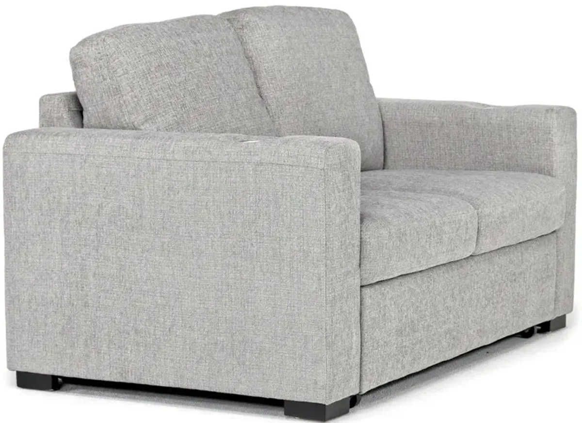 Luigi Full Sleeper Loveseat in Gray