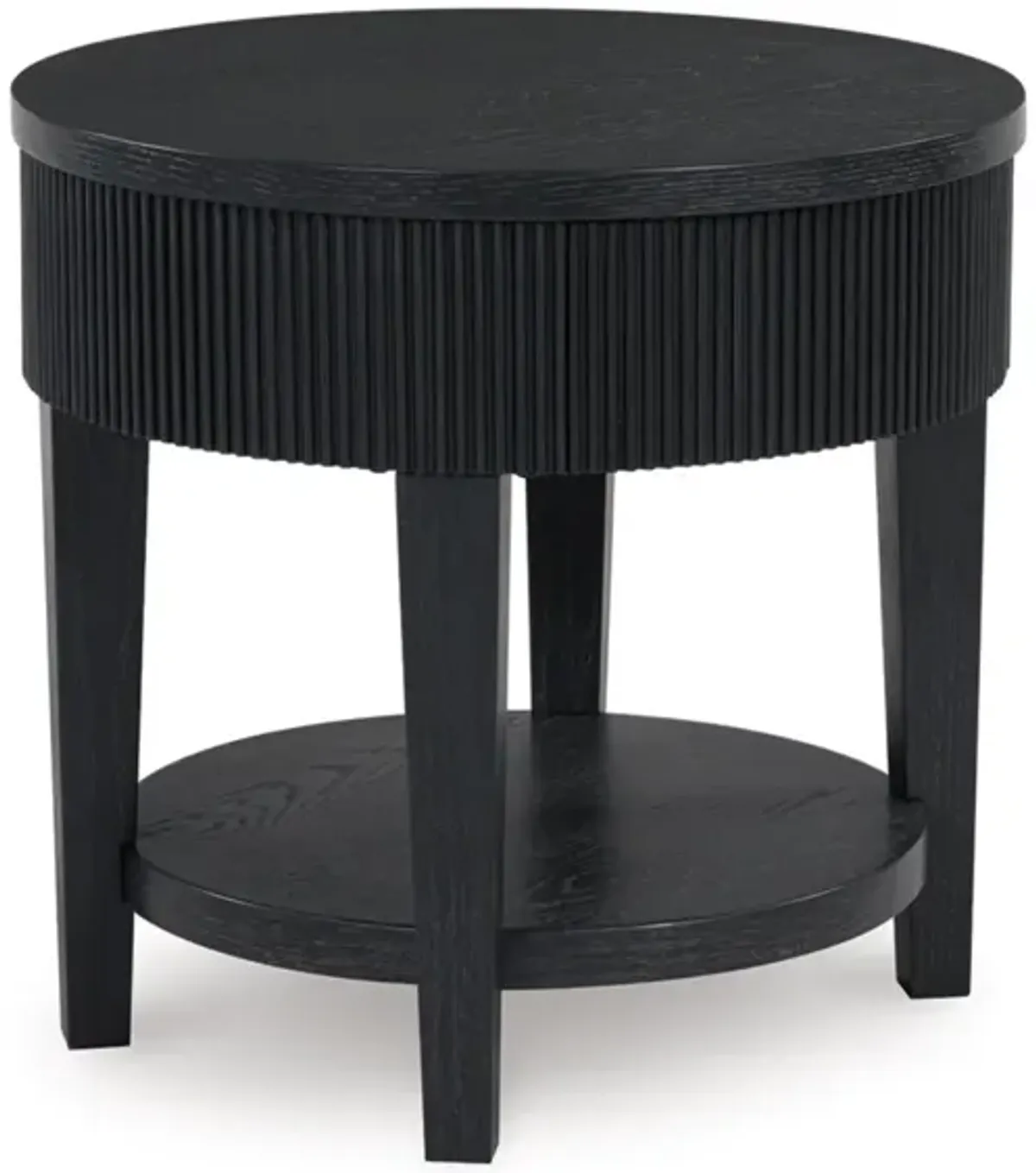 Marstream End Table in Charcoal Black