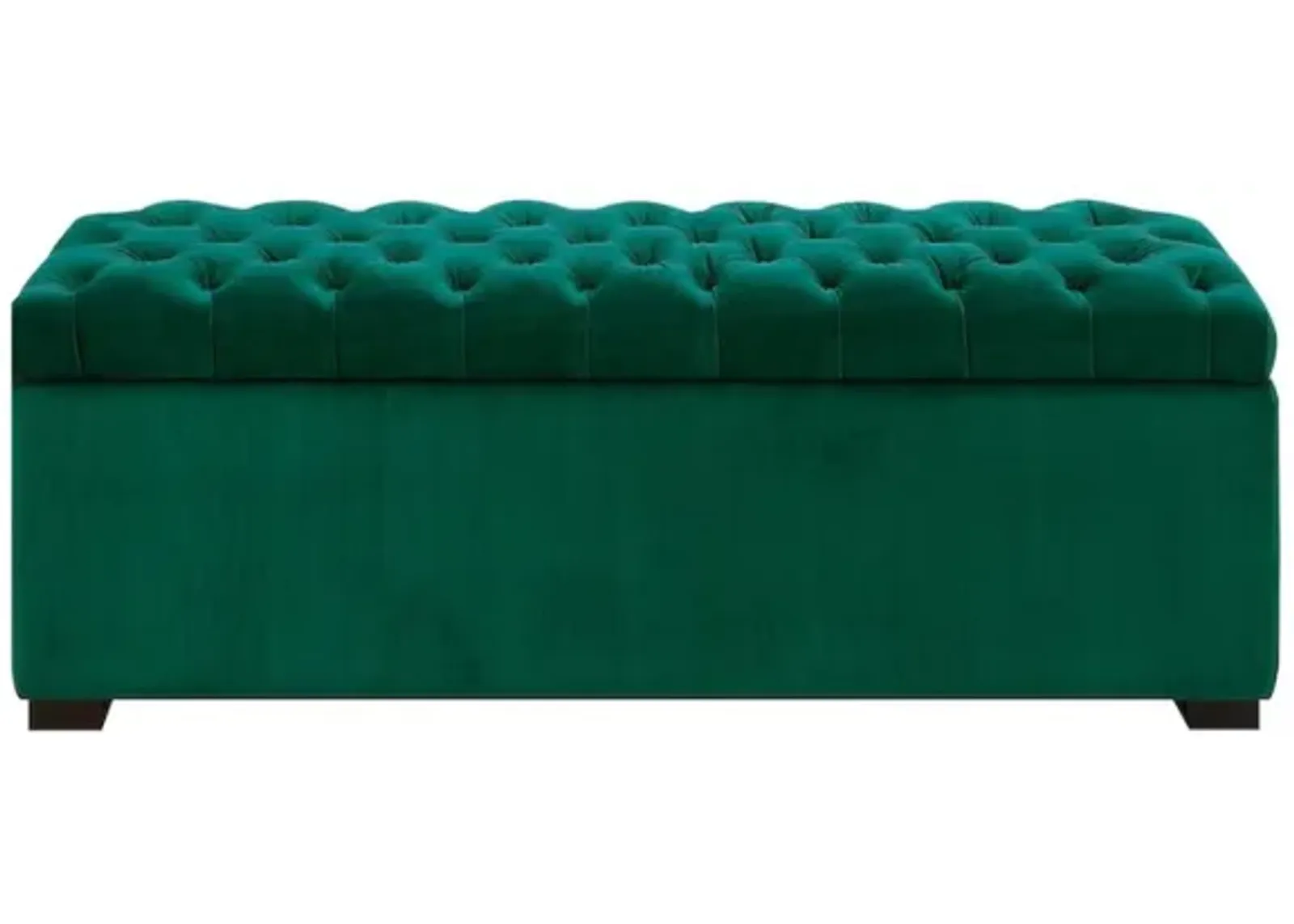 Chandler Storage Bench in Emerald