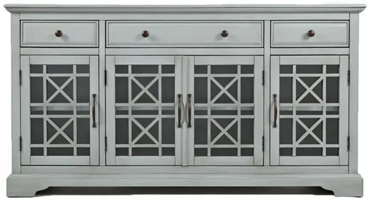 Skyy Media Console in Gray, 60 Inch