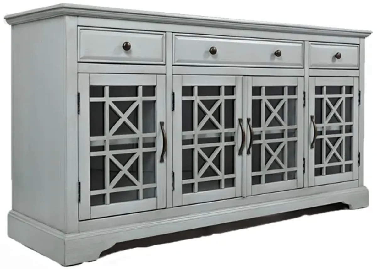 Skyy Media Console in Gray, 60 Inch