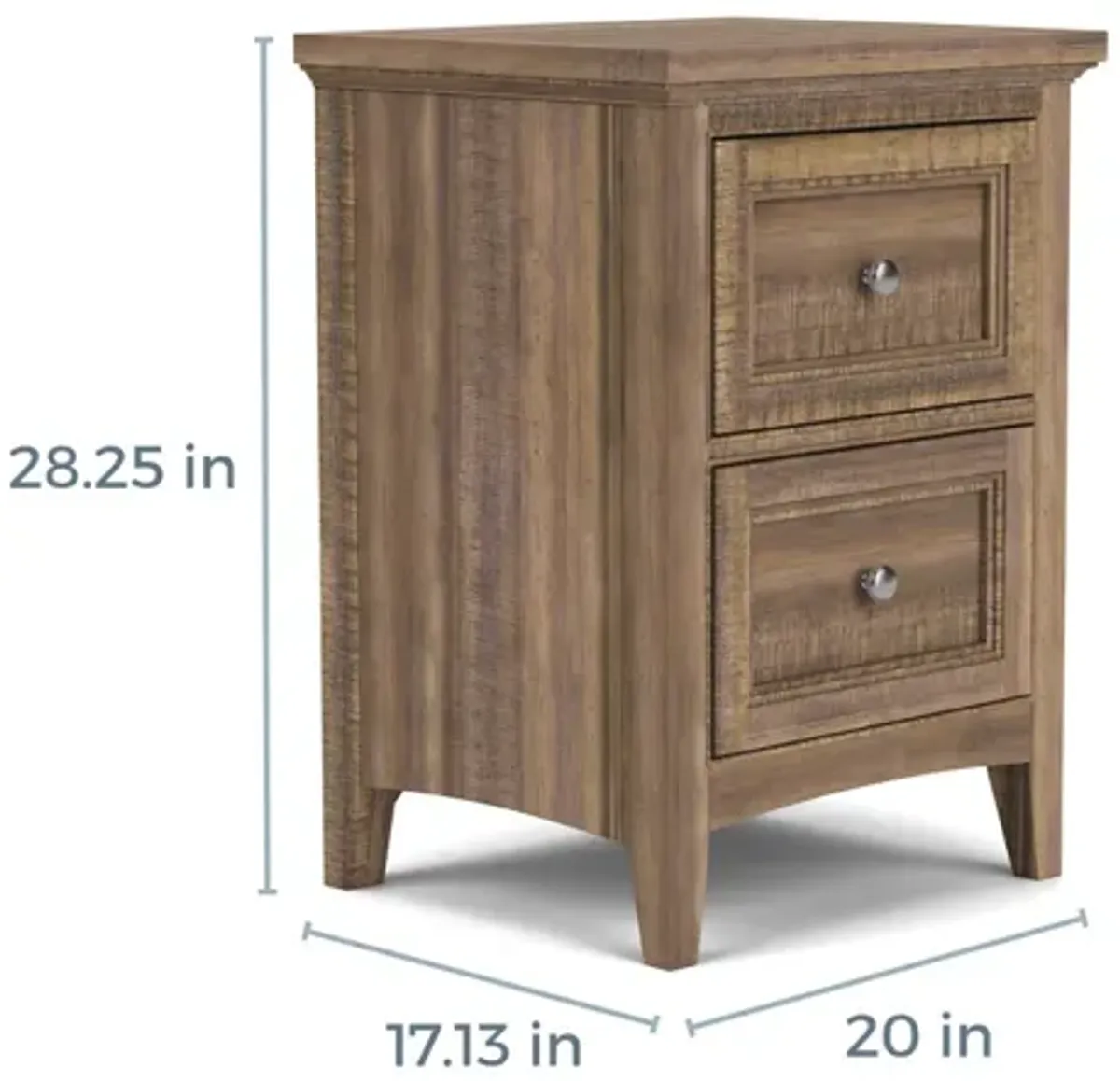 Bay Creek 2 Drawer Nightstand in Nutmeg