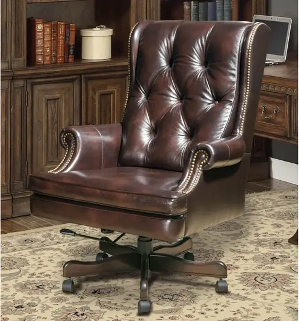 Leather Office Desk Chair in Havana