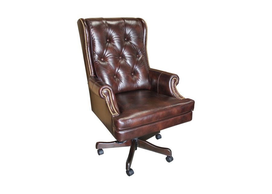 Leather Office Desk Chair in Havana