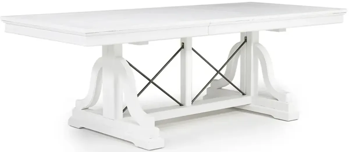 Bay Creek Extendable Dining Table in Chalk White