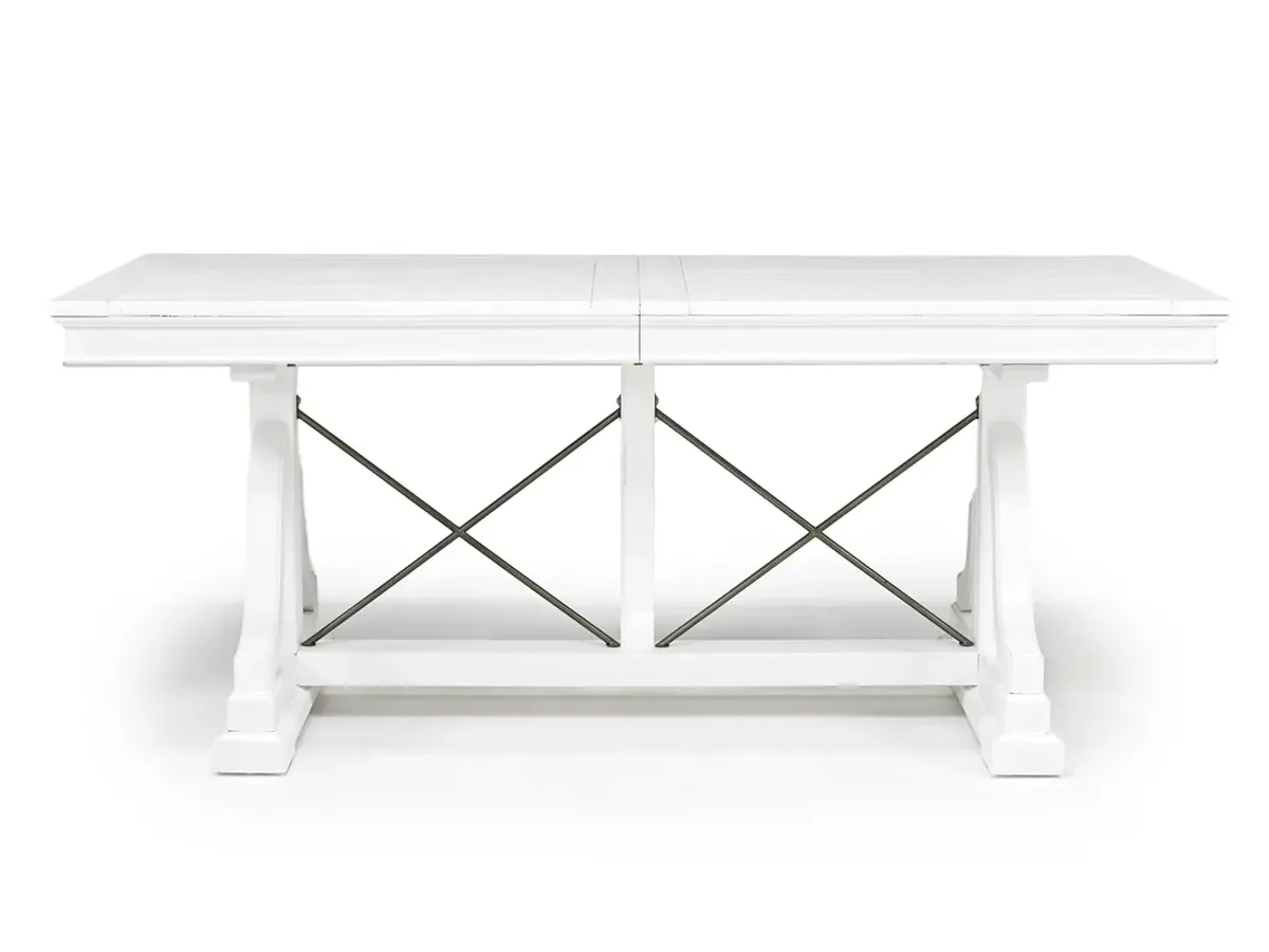 Bay Creek Extendable Dining Table in Chalk White