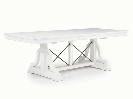 Bay Creek Extendable Dining Table in Chalk White