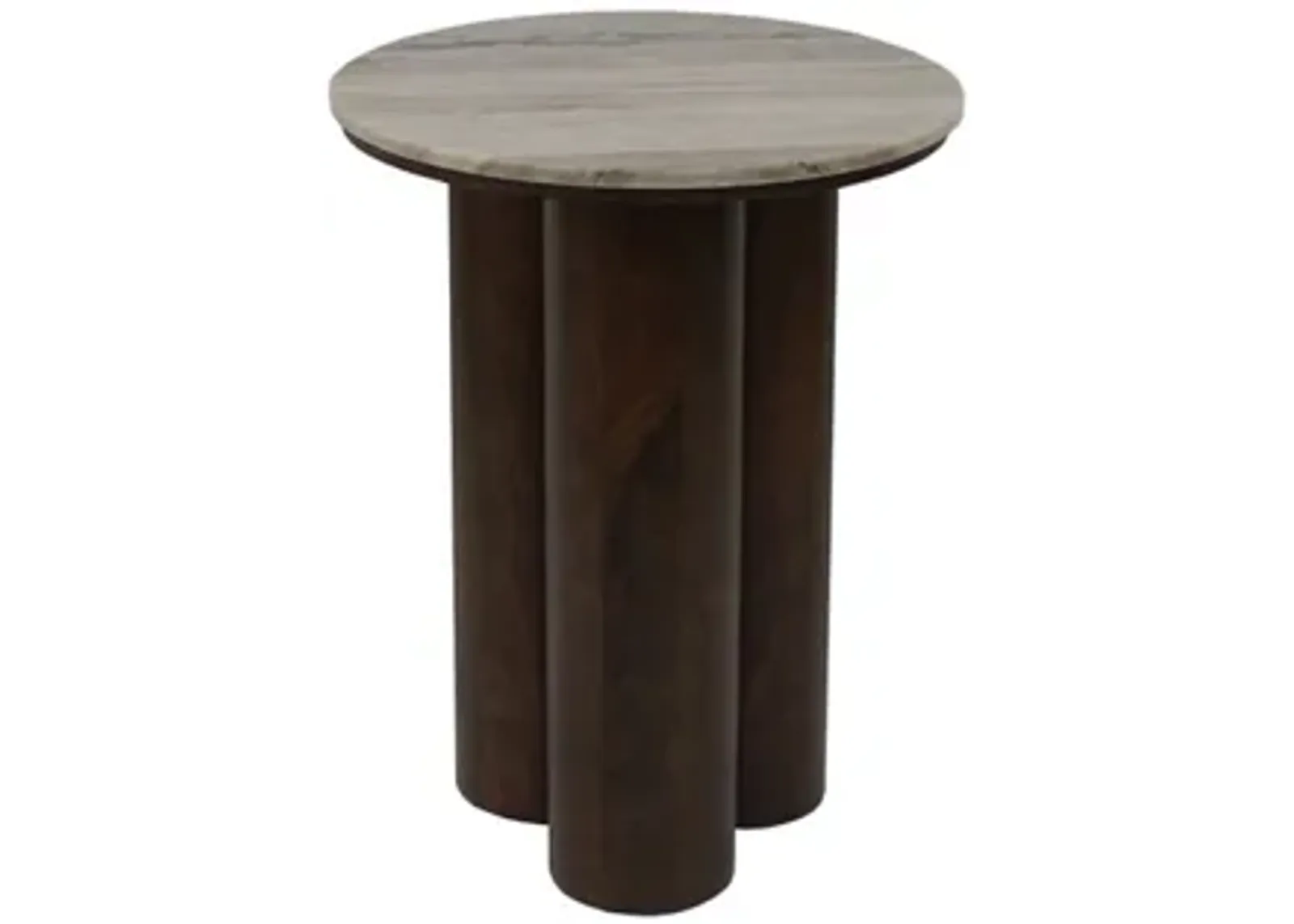 Henfield Accent Table in Beige/Warm Brown