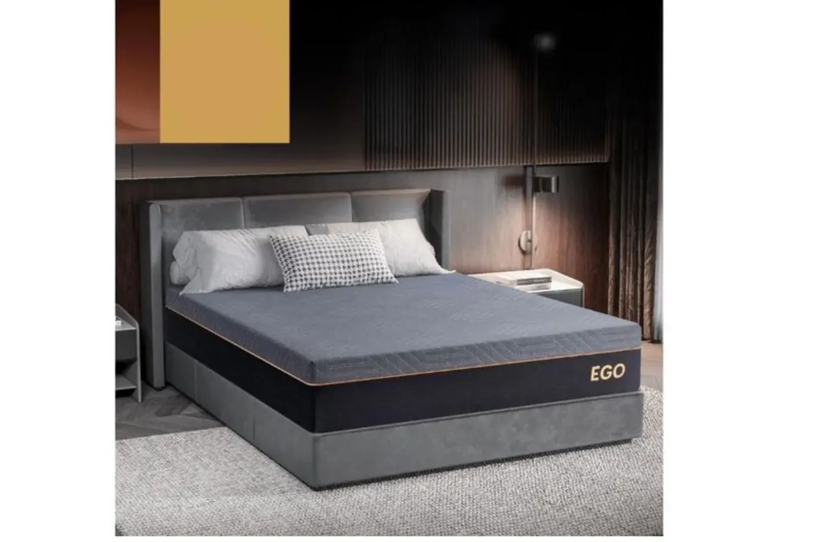 Mlily 12 Inch Ego Black Medium Mattress, Full