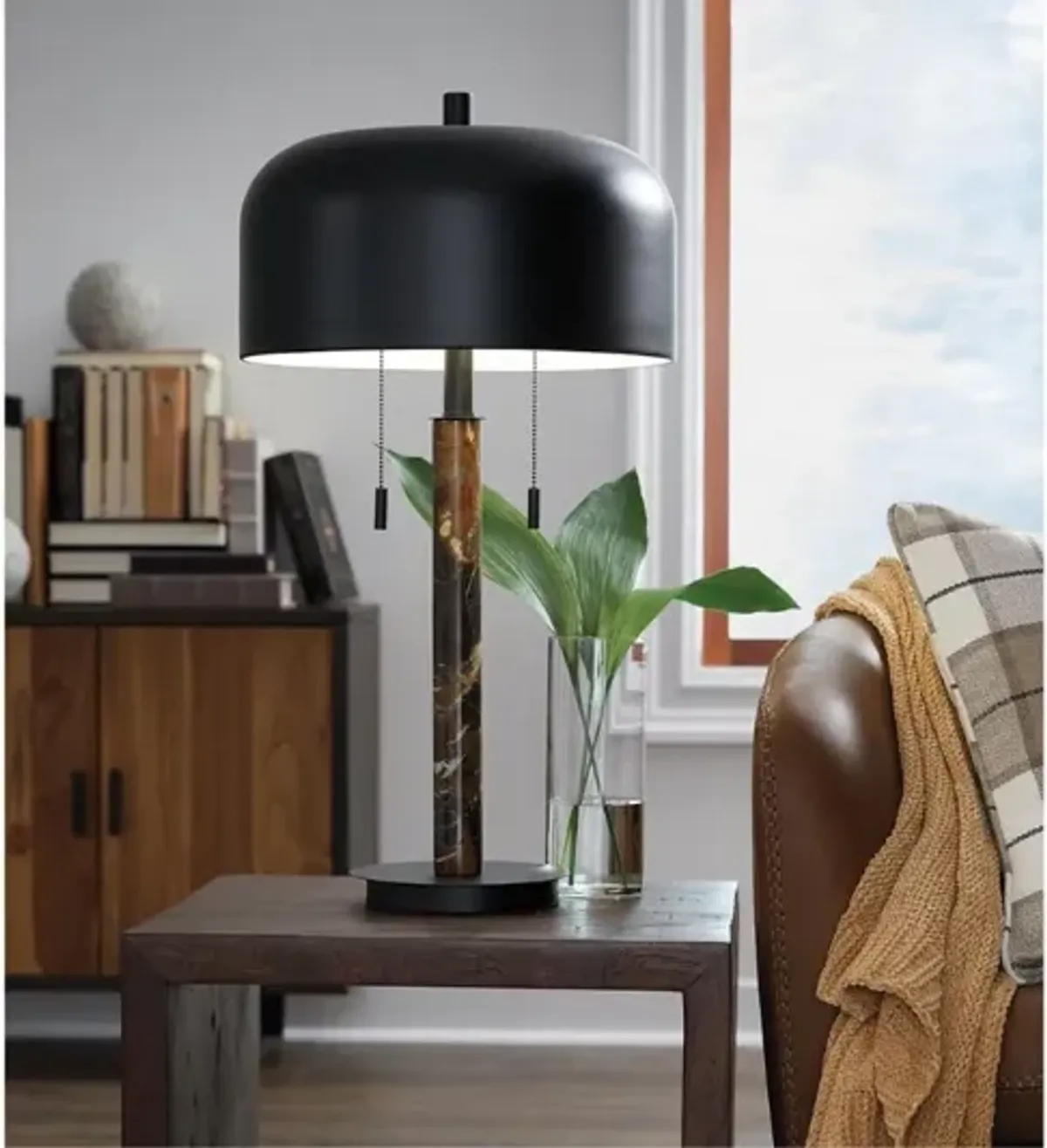 Alanbert Table Lamp in Brown