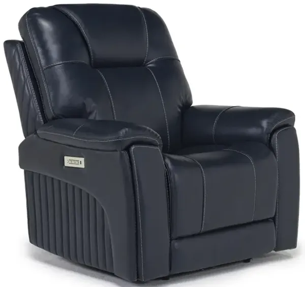 Echo 3 Power Theater Recliner in Rainer Ocean Leather