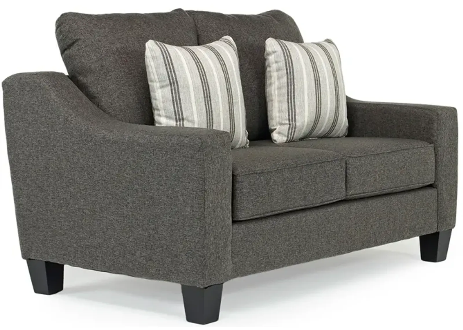 Lucy Loveseat in Splash Charcoal