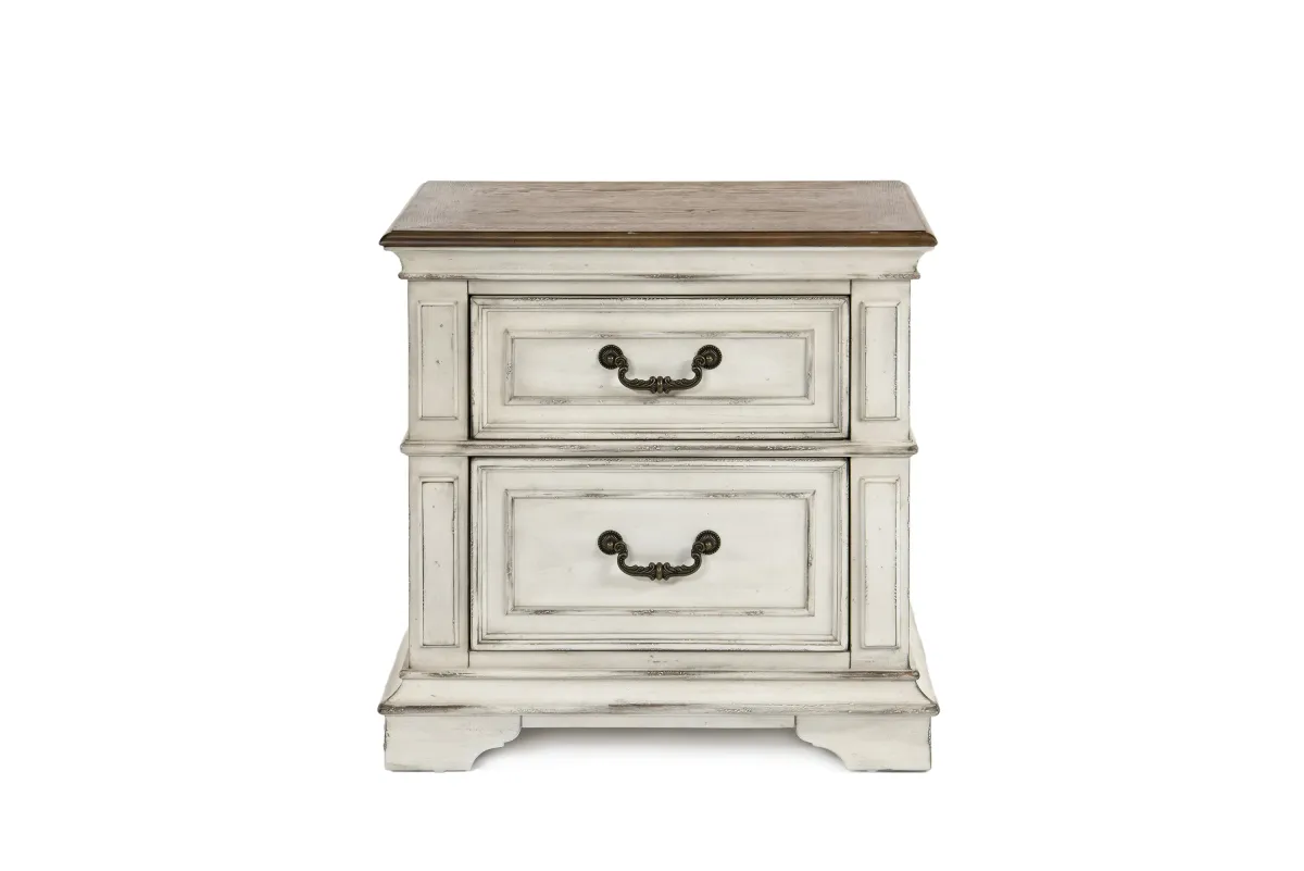 Anastasia Nightstand in Antique Bisque