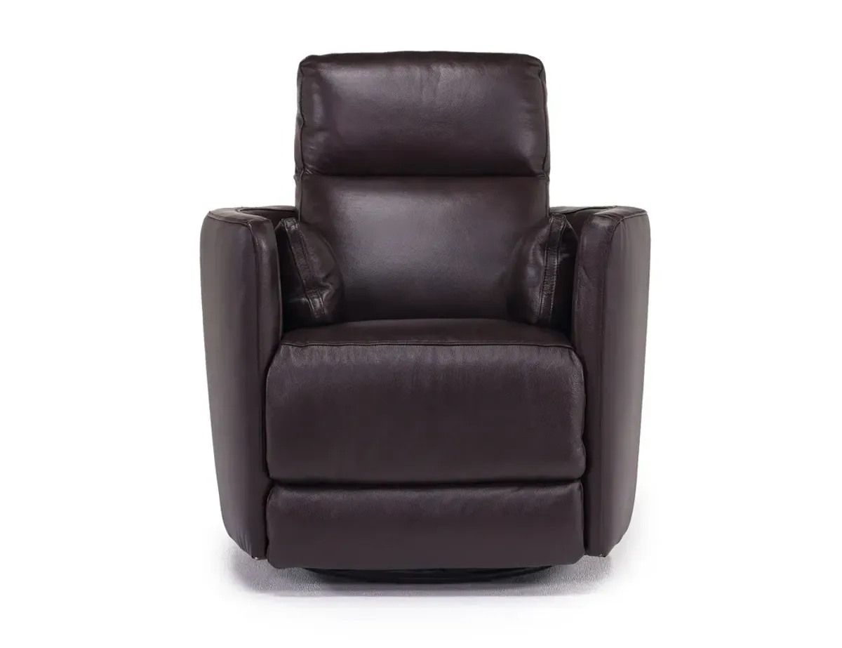 Retreat Swivel Gliding Recliner in Brown