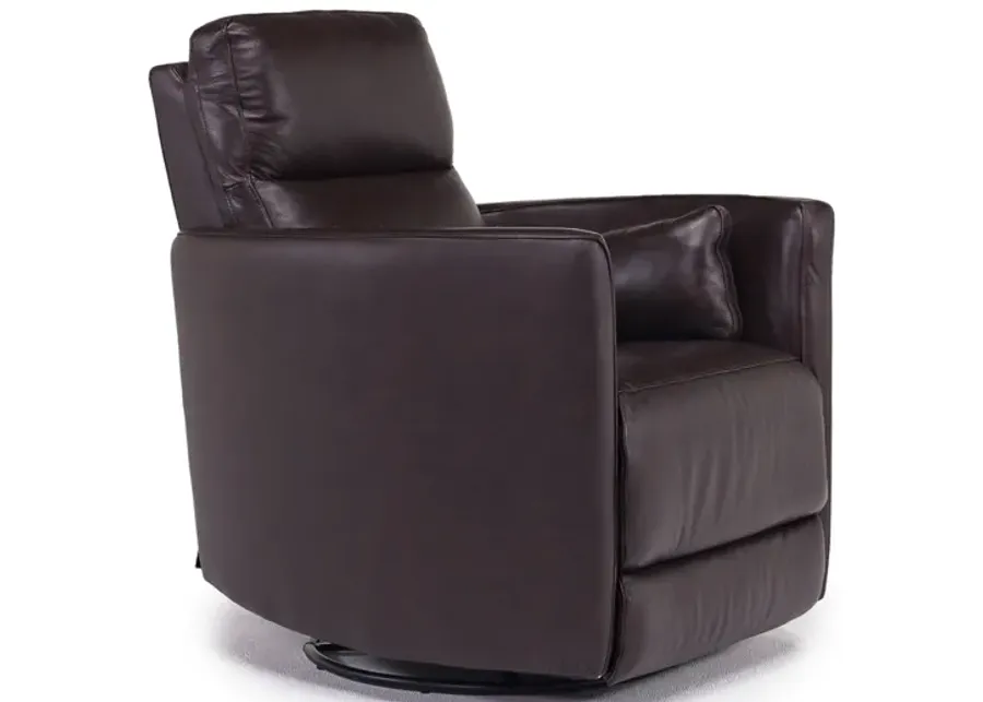 Retreat Swivel Gliding Recliner in Brown