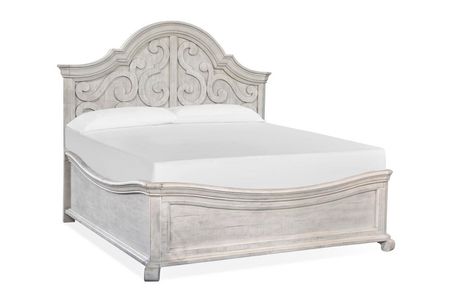 Bellamy Arch Panel Bed in White, Eastern King
