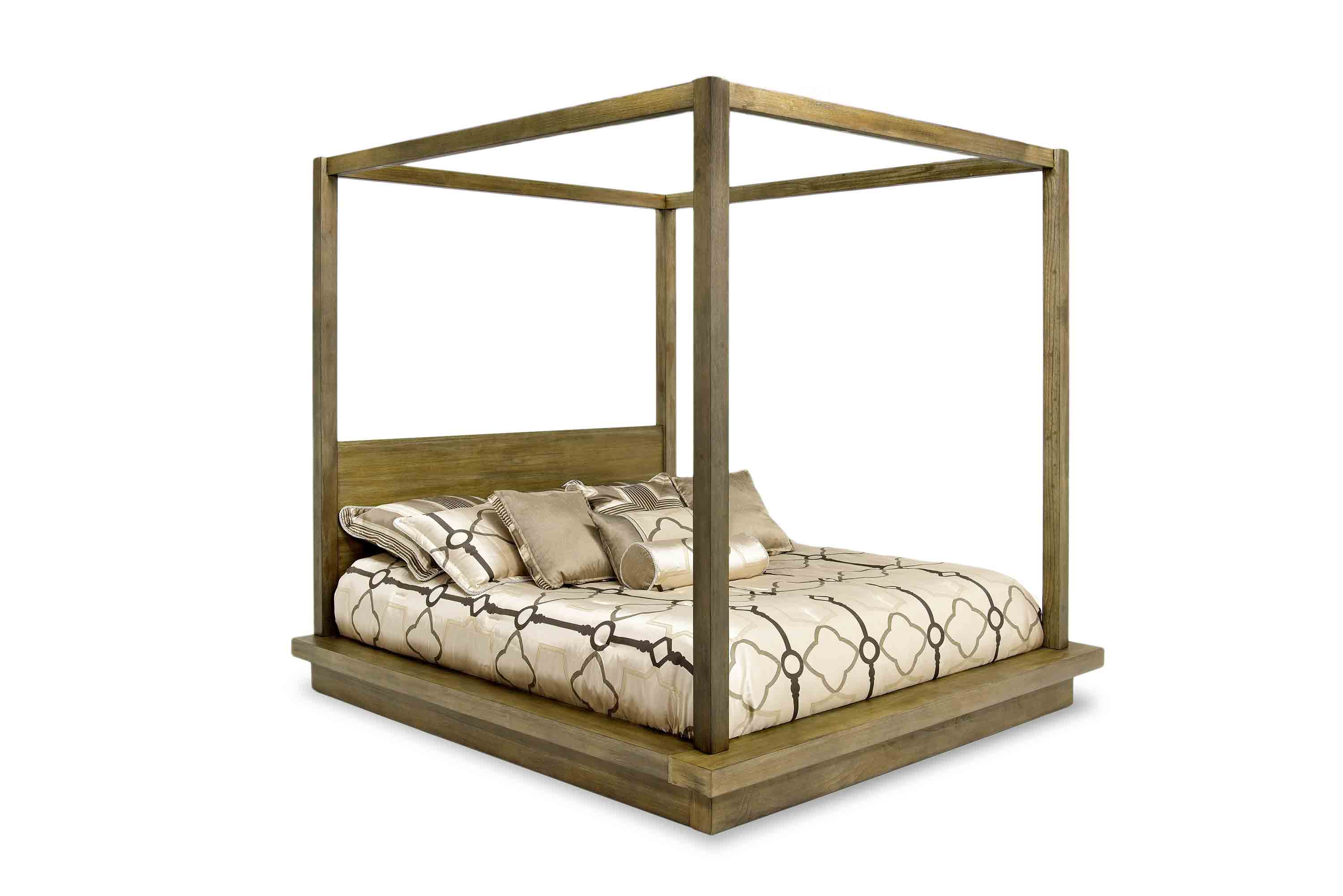 Melbourne Canopy Bed in Brown, Eastern King