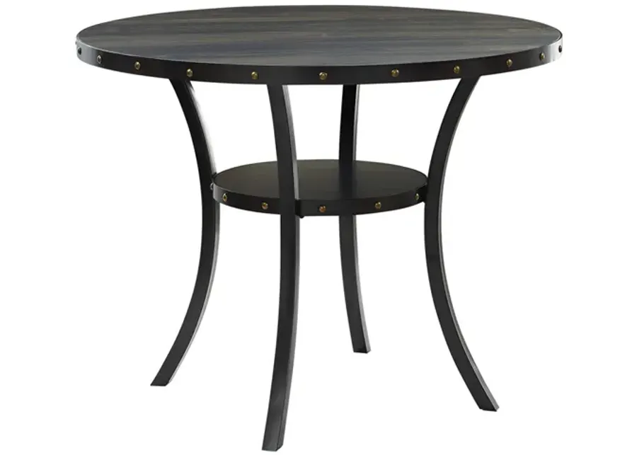 Crispin Round Counter Height Dining Table in Smoke