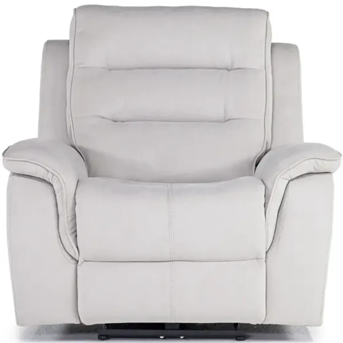 Chanell 2 Power Recliner in New Nappa Light Gray