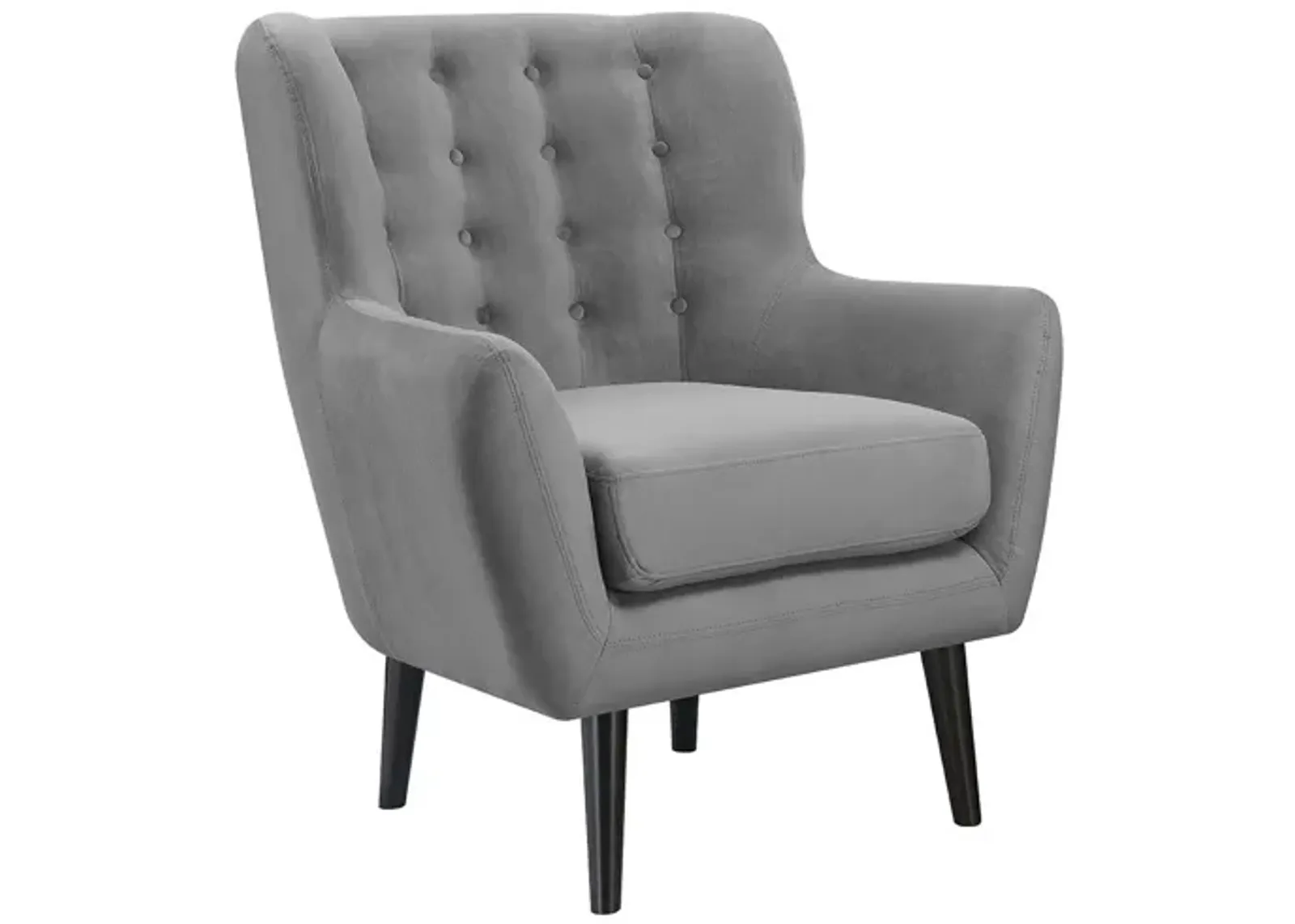 Lucy Accent Chair in Gray