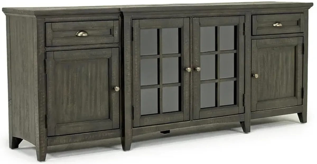 Bay Creek Media Console in Graphite w/ USB Charger, 80 Inch