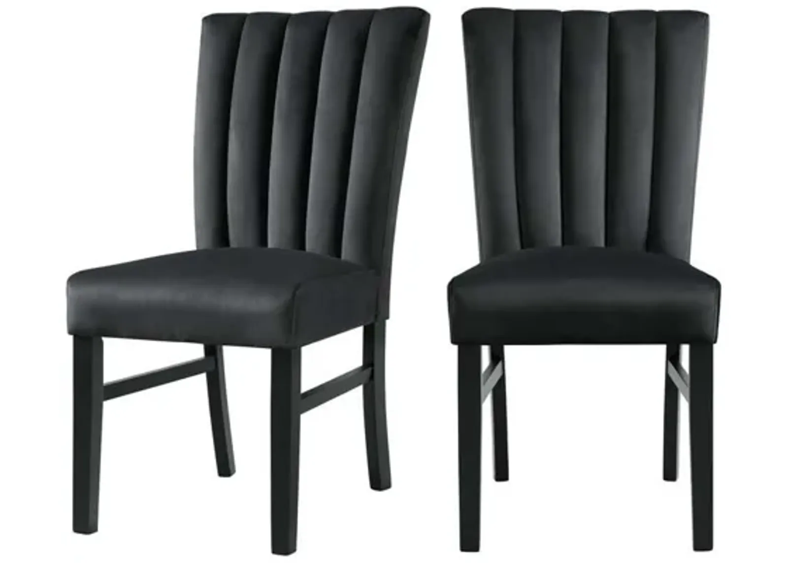 Bellini Side Chair in Black, Set of 2