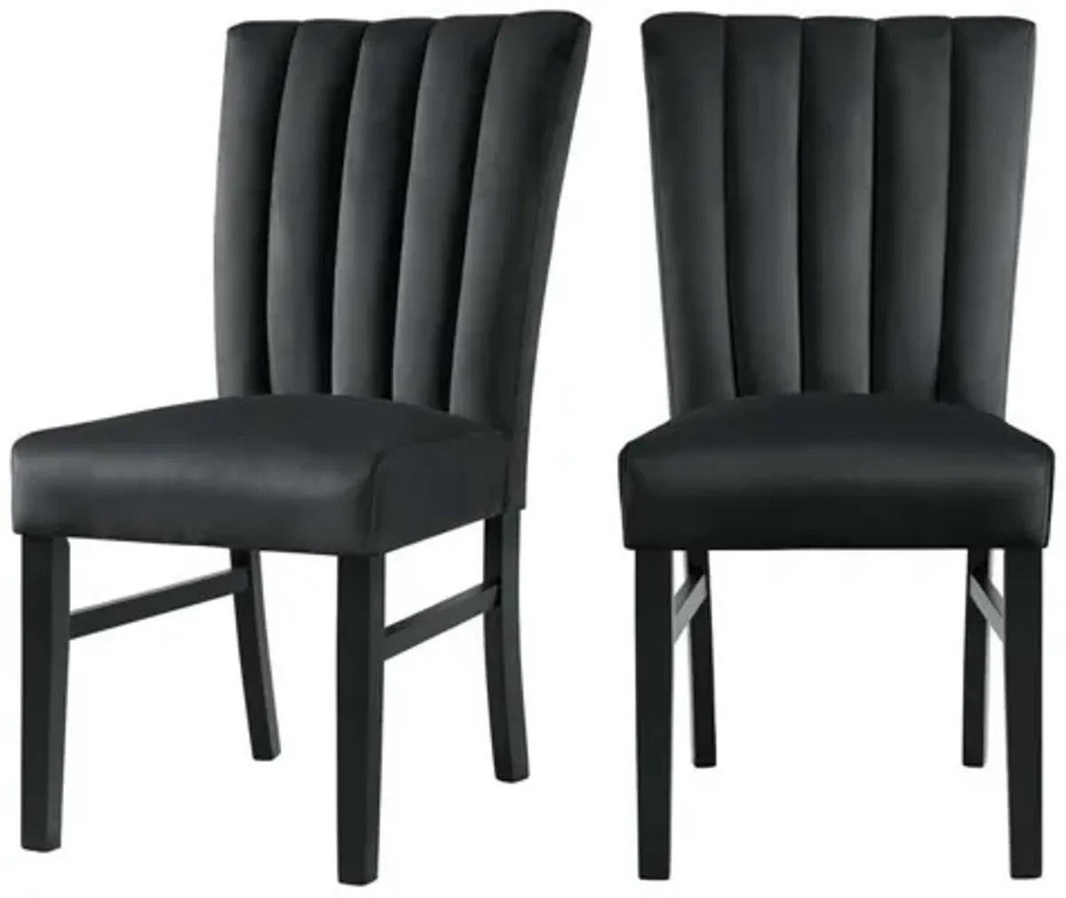 Bellini Side Chair in Black, Set of 2