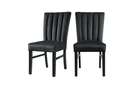Bellini Side Chair in Black, Set of 2